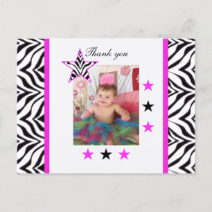 Zebra Stars: Bild: Tack vykort