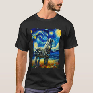 Zebra Stjärnkväll Zebra T Shirt