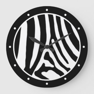 Zebra Stor Klocka
