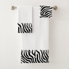 Zebra Stripe Bath Towels