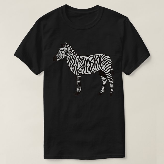 Zebra Stripes Animal Zebra  T Shirt (Design framsida)