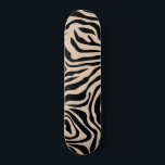 Zebra Stripes Cream Beige Black Wild Animal Mini Skateboard Bräda 18,5 Cm<br><div class="desc">Zebra Print – cream beige and black pattern - wild animal print.</div>