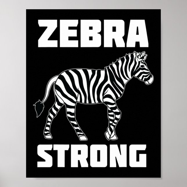Zebra Strong Ehlers Danlos Syndrome Awareness Warr Poster (Framsidan)