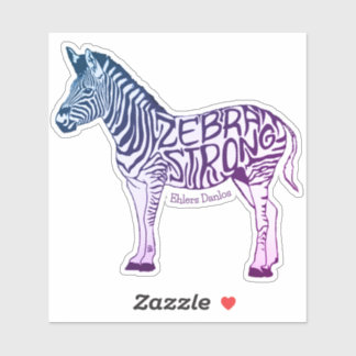 Zebra Strong Galaxy Färg Sticker Klistermärken