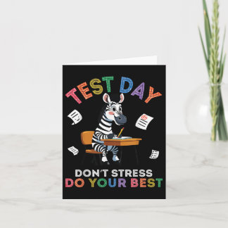 Zebra Student testdag Stressa inte göra din bästa  Kort