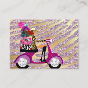 Zebra Suppories Purses Jewelry Rosa Guld Gnistra Visitkort