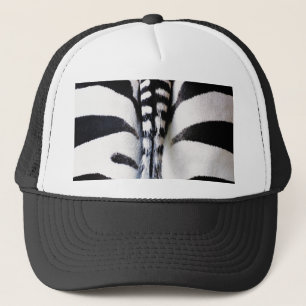 Zebra Svan Black & White Hat/Cap Truckerkeps