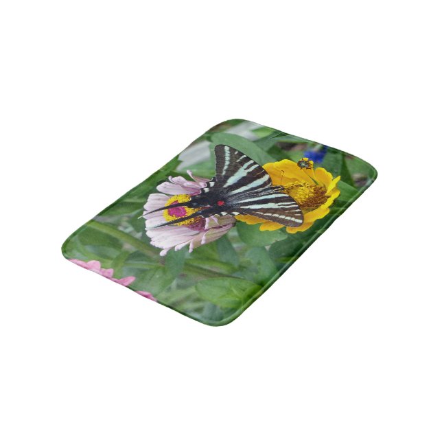 Zebra Swallowtail Butterfly Badrumsmatta (Vinklad)