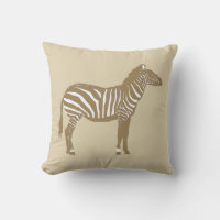 Zebra - Taupe Tan and White