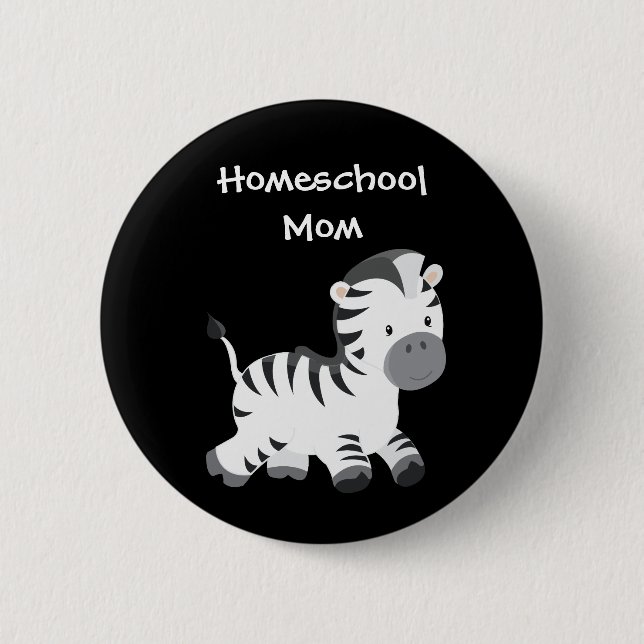 Zebra themed Homeschool Mamma Knapp (Framsida)