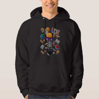 Zebra Tillbaka Till Skolan Första Skoldagen Afrika Hoodie