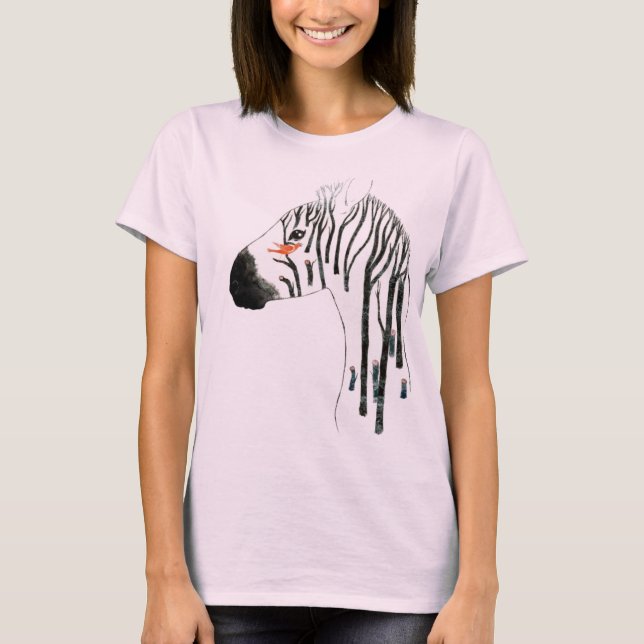 ZEBRA TRÄD TEE SHIRT (Framsida)