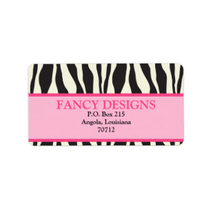 Zebra tryck adressetikett