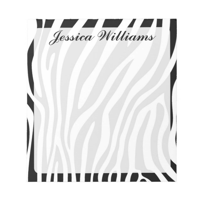 Zebra tryck anteckningsblock (Framsida)
