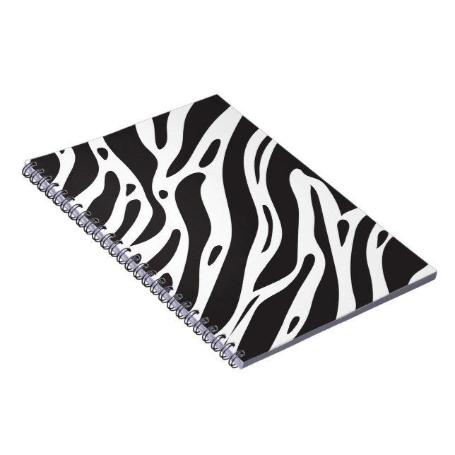 Zebra tryck anteckningsbok (Högra Sidan)