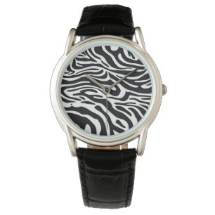 Zebra tryck armbandsur