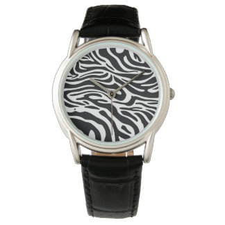 Zebra tryck armbandsur