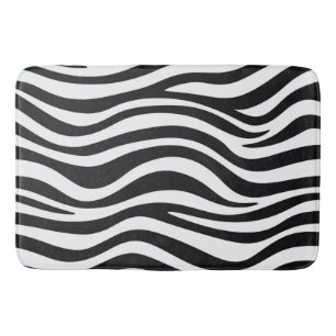 Zebra tryck badrumsmatta