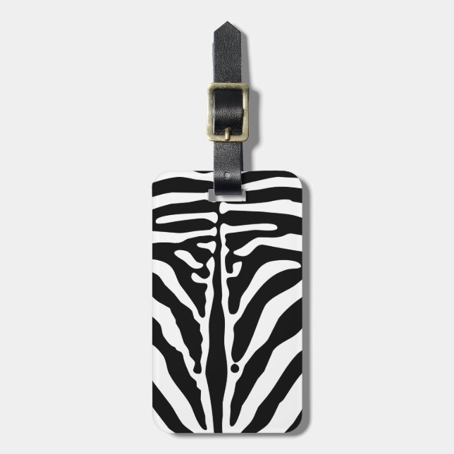 Zebra tryck bagagebricka (Vertikal Framsida)