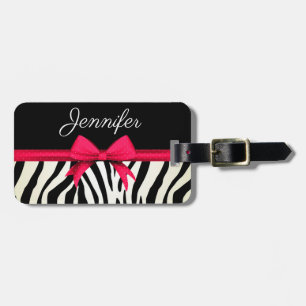 zebra tryck bagagebricka