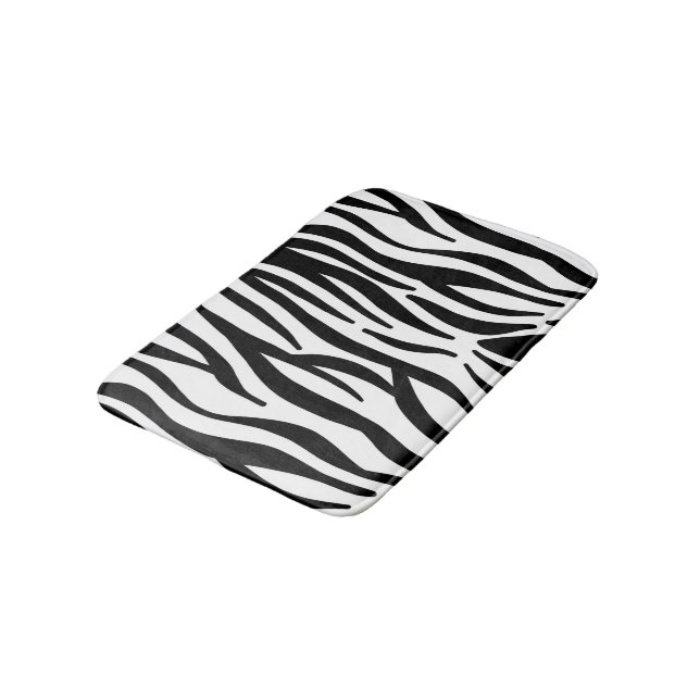 Zebra tryck Bath Mat Badrumsmatta (Vinklad)