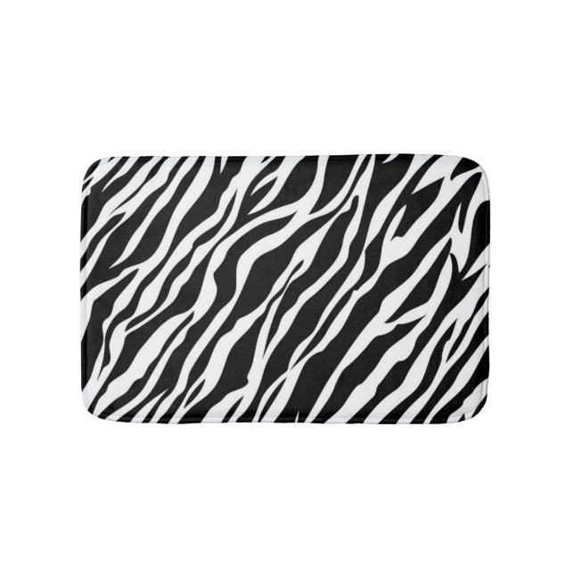 Zebra tryck Bath Mat Badrumsmatta (Framsidan)