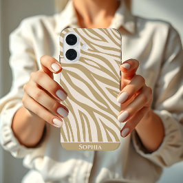 Zebra tryck-Beige-