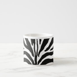 Zebra tryck benporslin mugg