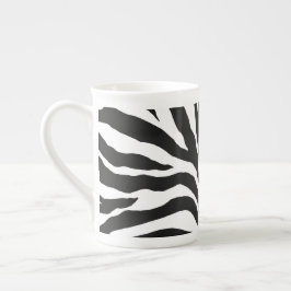 Zebra tryck benporslin mugg