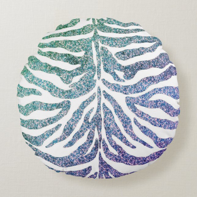 zebra tryck blå Dekorativ kudde (Framsidan)