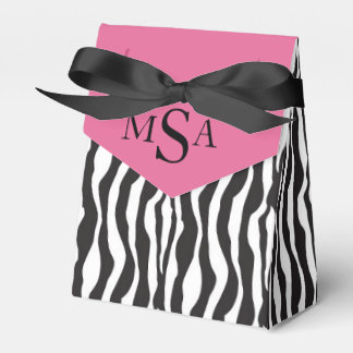 Zebra tryck & Carriage Baby Shower Box Presentaskar
