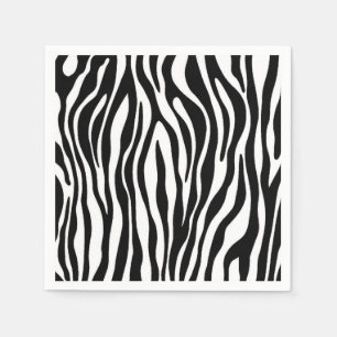 Zebra tryck Design Pappersservett
