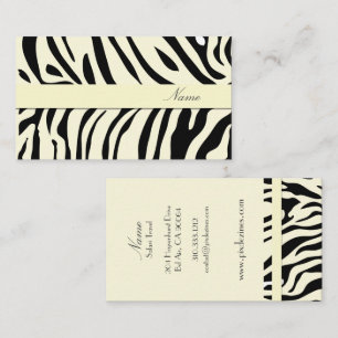 Zebra tryck/DIY-bakgrund färg Visitkort