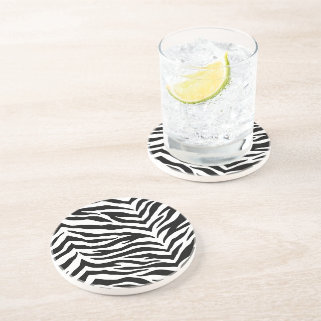 Zebra tryck Drink Underlägg (Sidan)