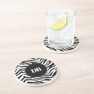 Zebra tryck Drink Underlägg