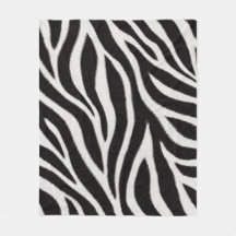 Zebra tryck filt | Svart och vit djur kast