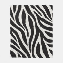 Zebra tryck filt | Svart och vit djur kast