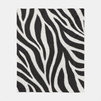 Zebra tryck filt | Svart och vit djur kast