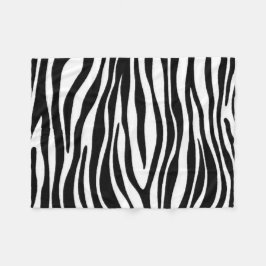 Zebra tryck fleecefilt