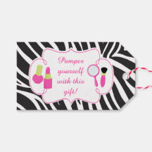 Zebra tryck födelsedag Pamper Party