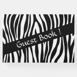 Zebra tryck Guest Bok
