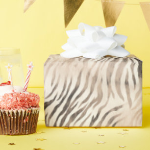 Zebra tryck, jungle Safari-djur som behandlas Presentpapper