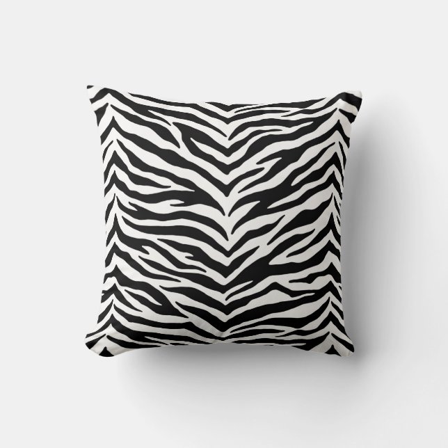Zebra tryck kastkudde kudde (Framsida)