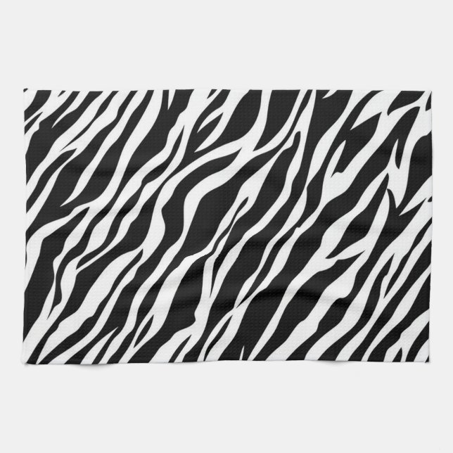 Zebra tryck Kitchen Towel Kökshandduk (Horisontell)
