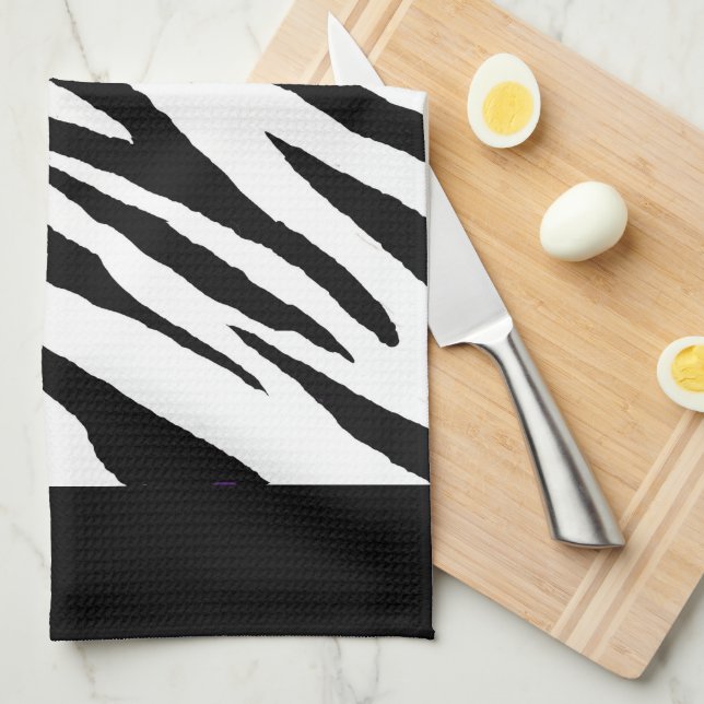 Zebra tryck Kitchen Towel Kökshandduk (Vikt i Fjärdedel)