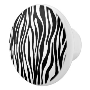 Zebra tryck knopp