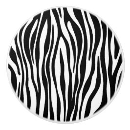 Zebra tryck knopp