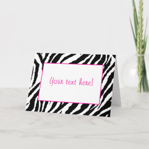 Zebra tryck-kort anteckningskort