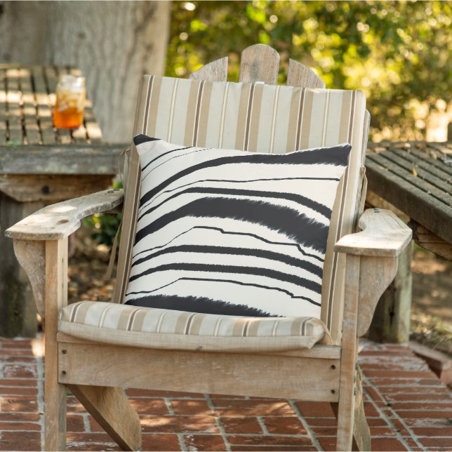 Zebra tryck kudde (Stol)