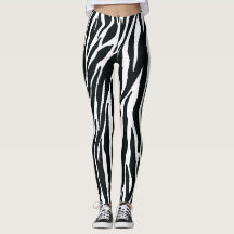 Zebra tryck Leggings